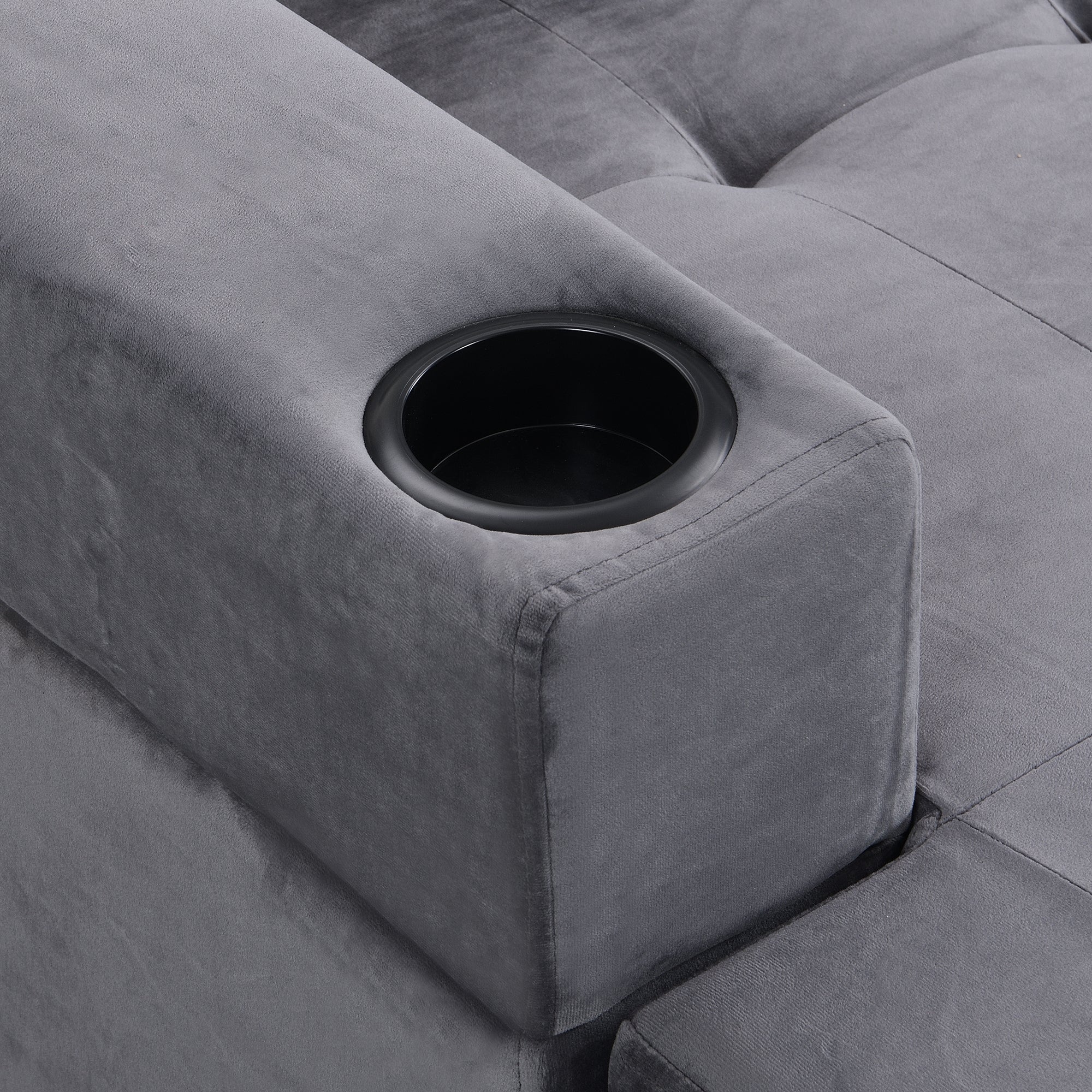 Modern Sectional Sofa Set with L Shape Chaise Lounge