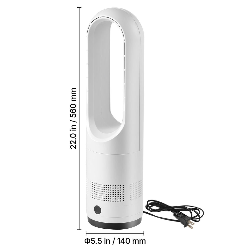 Bladeless Tower Fan with 80° Oscillation and Remote Control