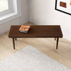 Mia Mid Century Modern Solid Wood Bench