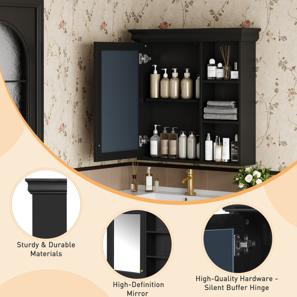 30'' x 28'' Bathroom Medicine Cabinet with Mirror