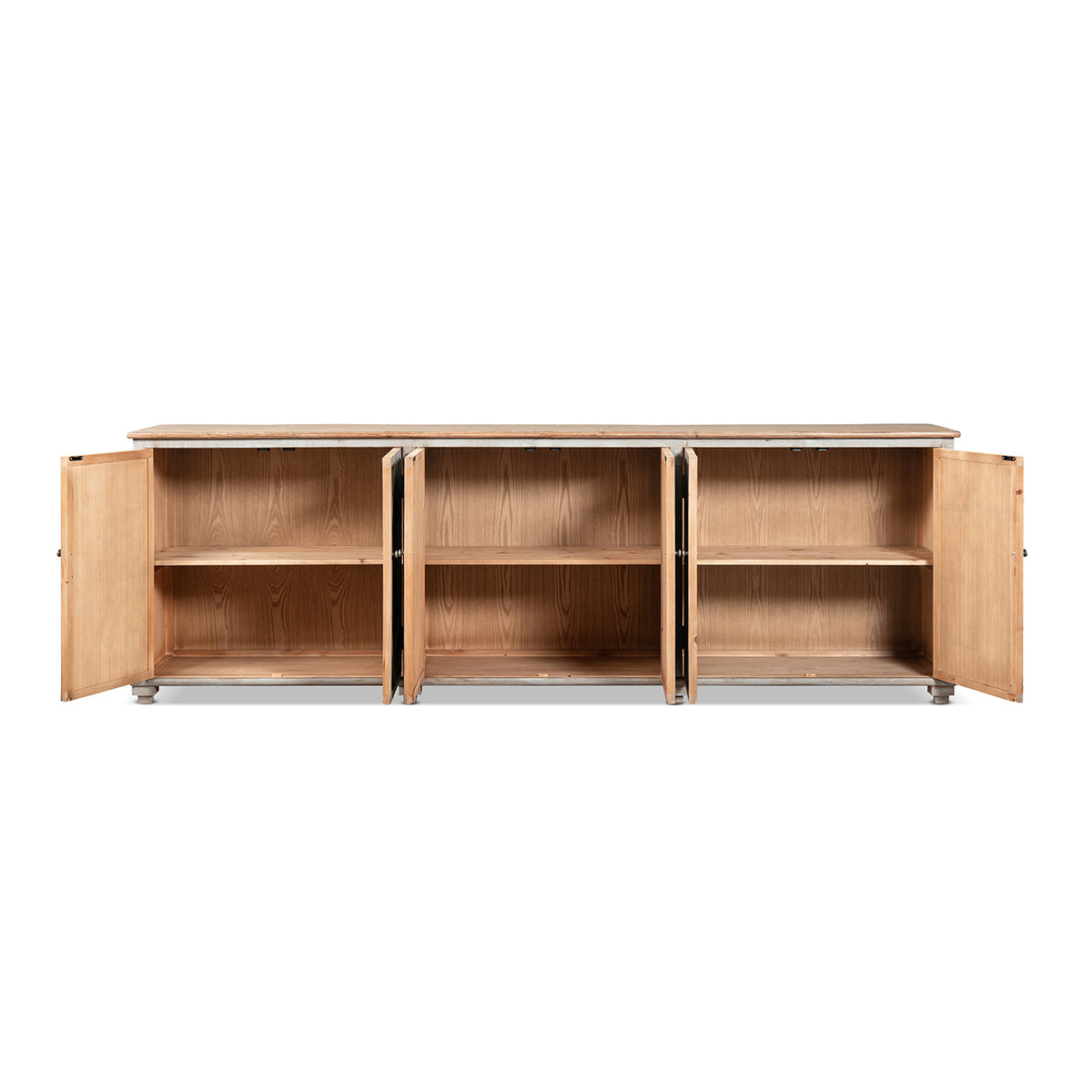 Colette 106" Extra Wide 6-Door Cabinet Sideboard Antique