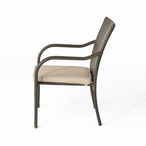 Outdoor Wicker Chairs, 4pcs