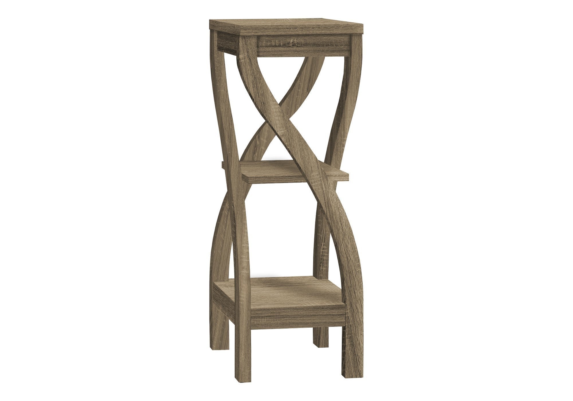 Accent Table - Square Design with Shelves