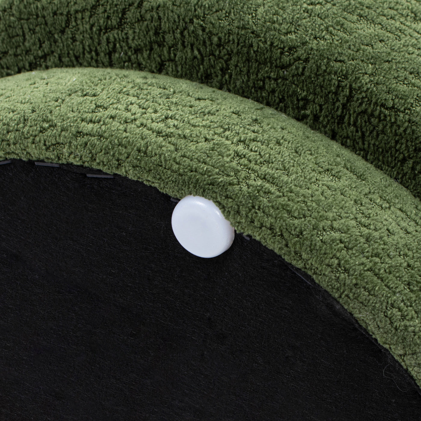 Fuji 15" Mushroom Footstool Ottoman, Moss