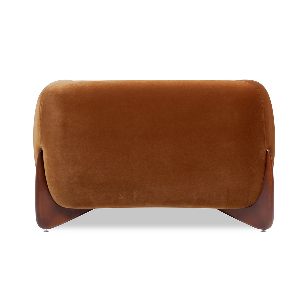 Alpine 44" Sherpa Arm Chair, Burnt