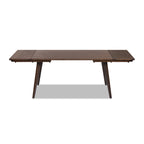 Capri 59-90.5" Solid Oak Dining Table