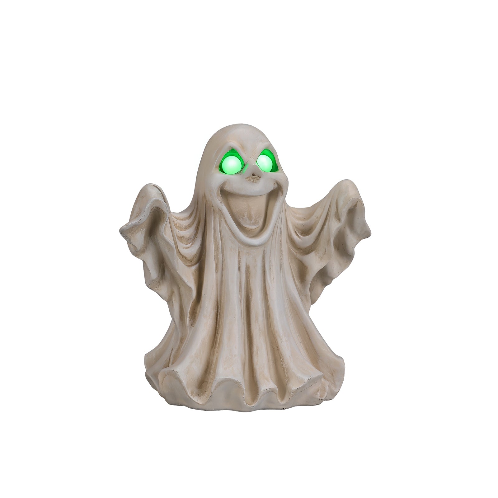 Halloween Ghost Figurine - LED Light Up with Glowing Eyes