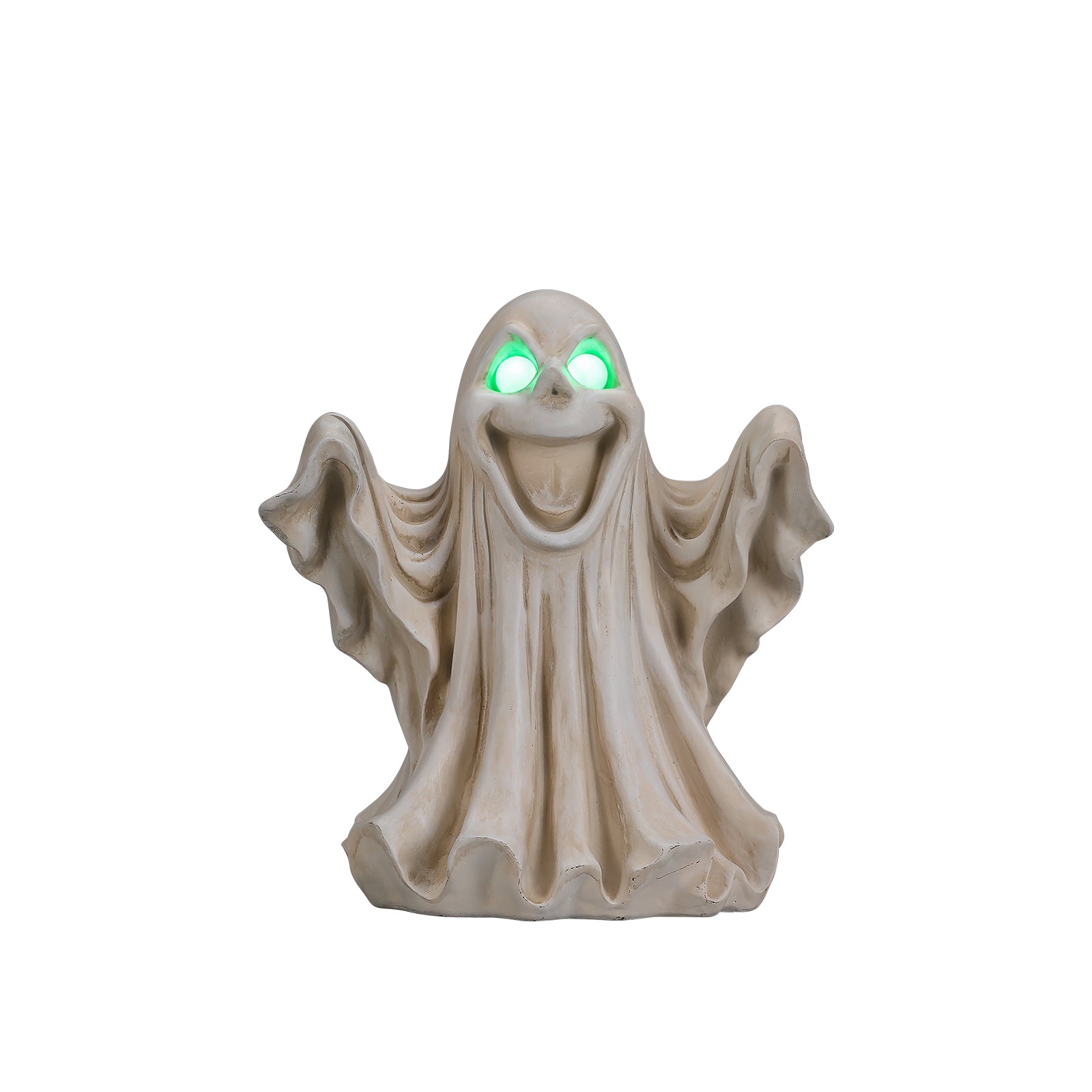 Halloween Ghost Figurine - LED Light Up with Glowing Eyes