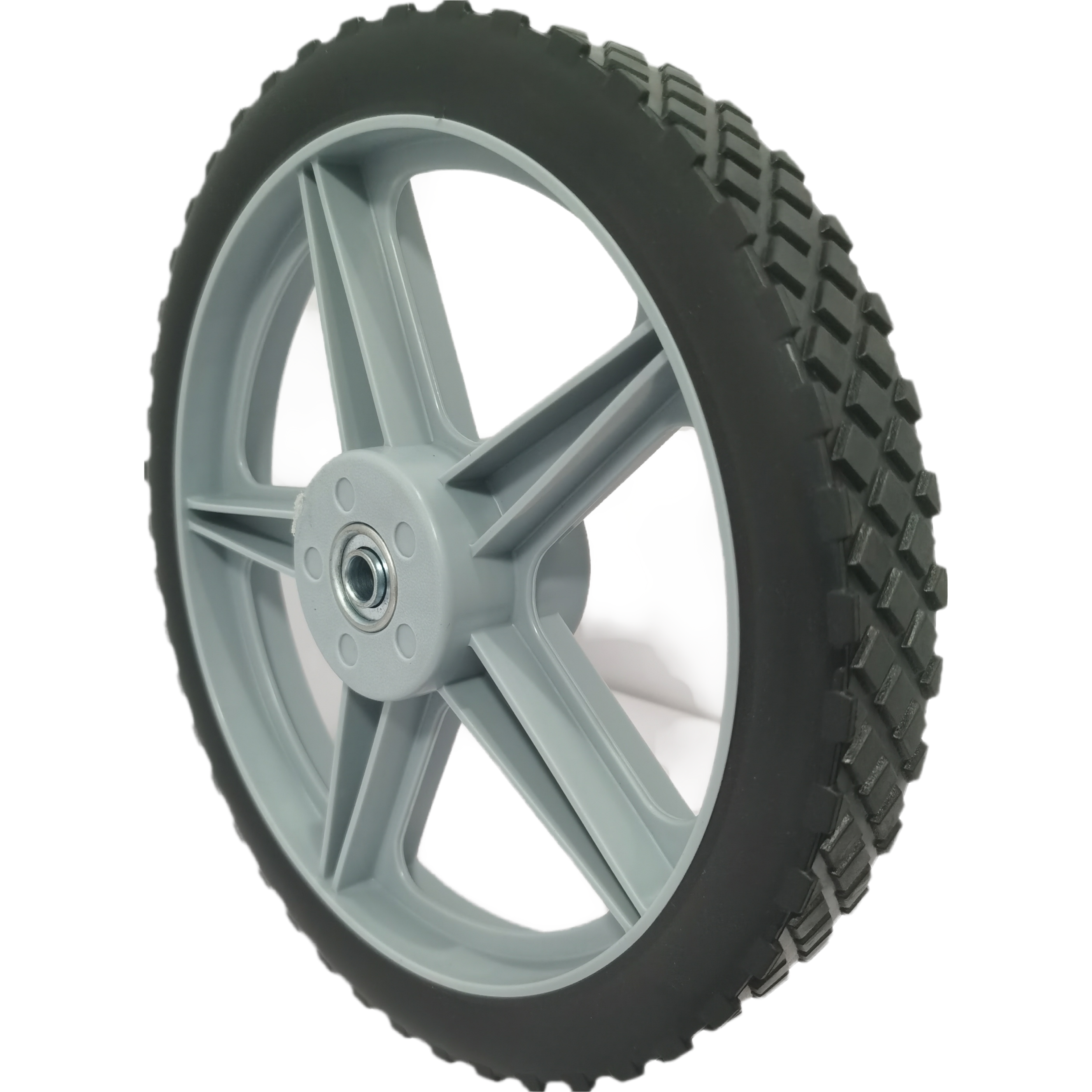 12" Spoked Plastic Wheel and Tire - 10 Pack