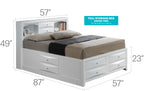Contemporary Full Storage Bed