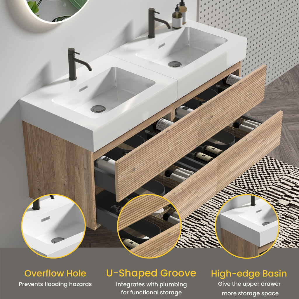 Grace 60-Inch Bathroom Vanity with Modern Design