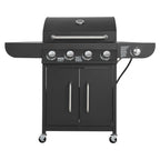4 Burner Propane Gas Grill with Side Burner