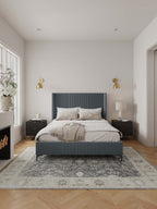 Promenade Upholstered Velvet Queen Bed