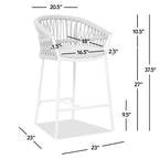 Maiden 27" Set of 2 Patio Counter Stool