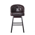 360 Degree Swivel Bar Stool with Stunning Nailhead Trim, Set of 2