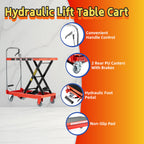 Hydraulic Lift Table Cart