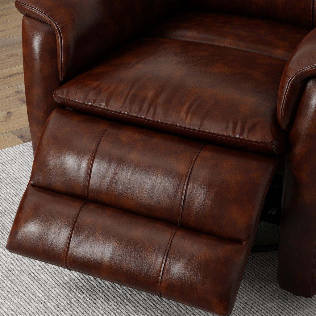 Global Home Swivel Recliner with Manual Footrest in Brazil