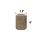 Set of 3 Rounded Wood Coffee Tables