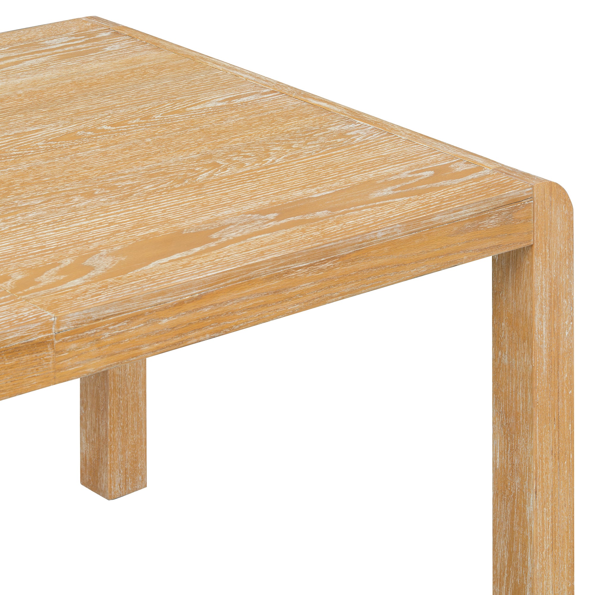 TREXM Vintage Extendable Dining Table Set for 4-6