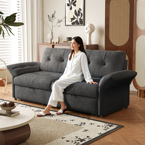 Multi-Functional Sofa with Convertible Bed
