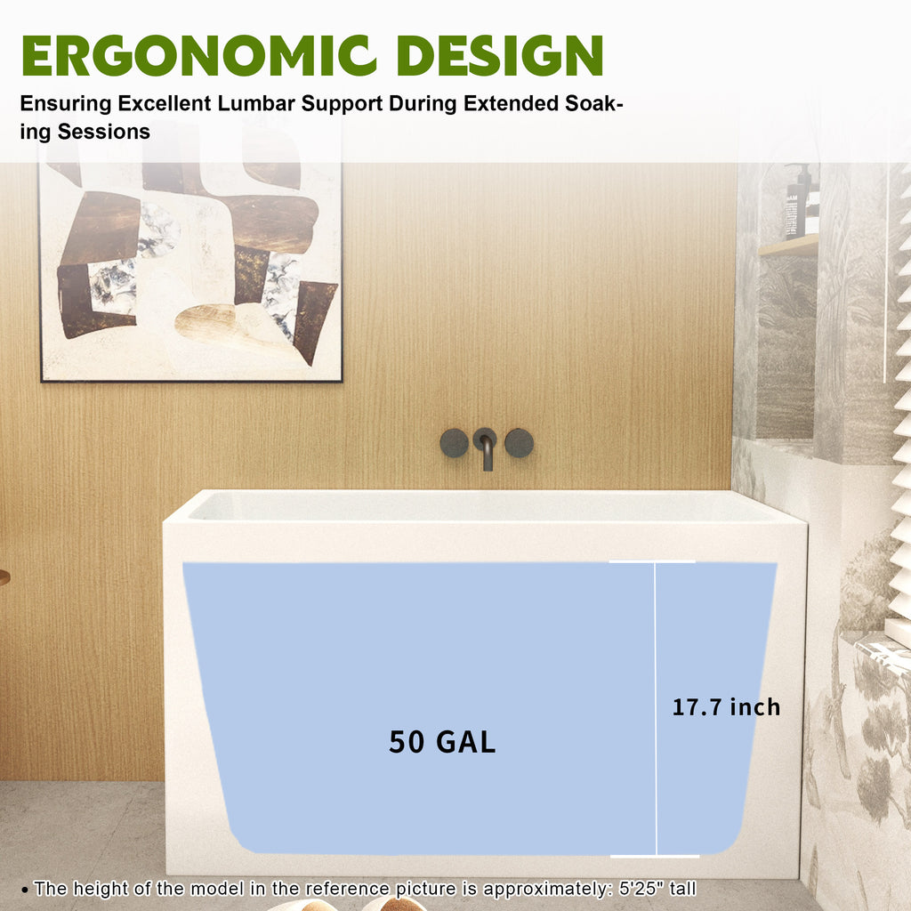 43" Acrylic Freestanding Bathtub