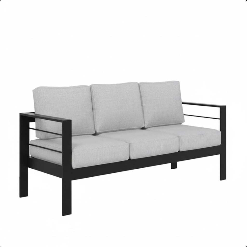 73" All-Weather Aluminum Patio Sofa