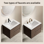 24 Inch Bathroom Vessel Sink - Glossy White