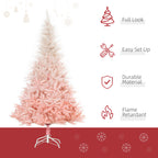 HOMCOM 6ft Unlit Spruce Artificial Christmas Tree