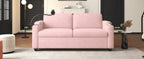72.8" Corduroy Sleeper Sofa Loveseat