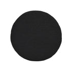 Fuji 19" Oversized Round Storage Ottoman, Ebony