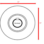 25 H x 52 W Propane Outdoor Fire Pit Table