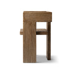 Avenel Solid Reclaimed Elm Sculptural Block Accent Chair