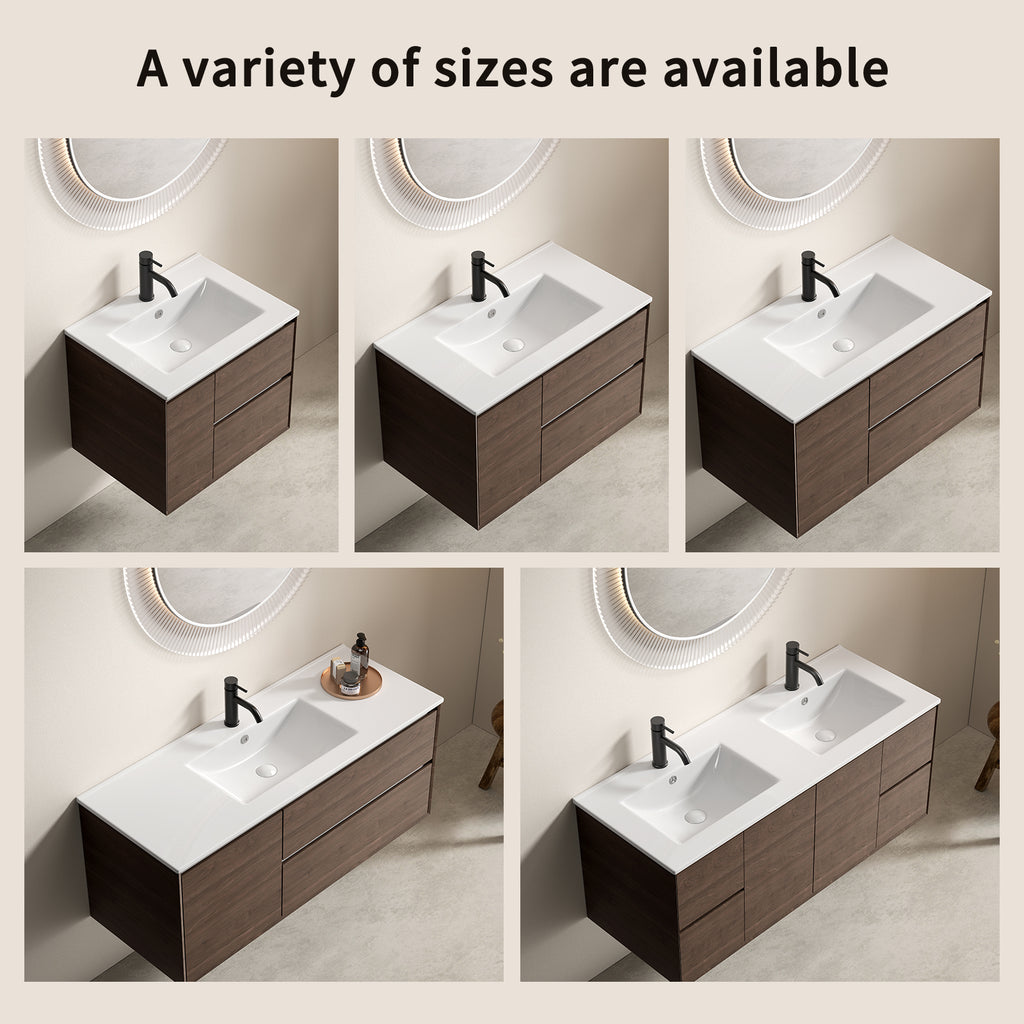 Double Bowl Ceramic Bathroom Sink