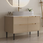 36 Inch Bathroom Vanity with Ceramic Integrated Sink & Soft-Close Drawers