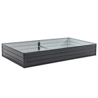 Galvanized Raised Garden Beds Outdoor - 8x4x1 ft Planter Box