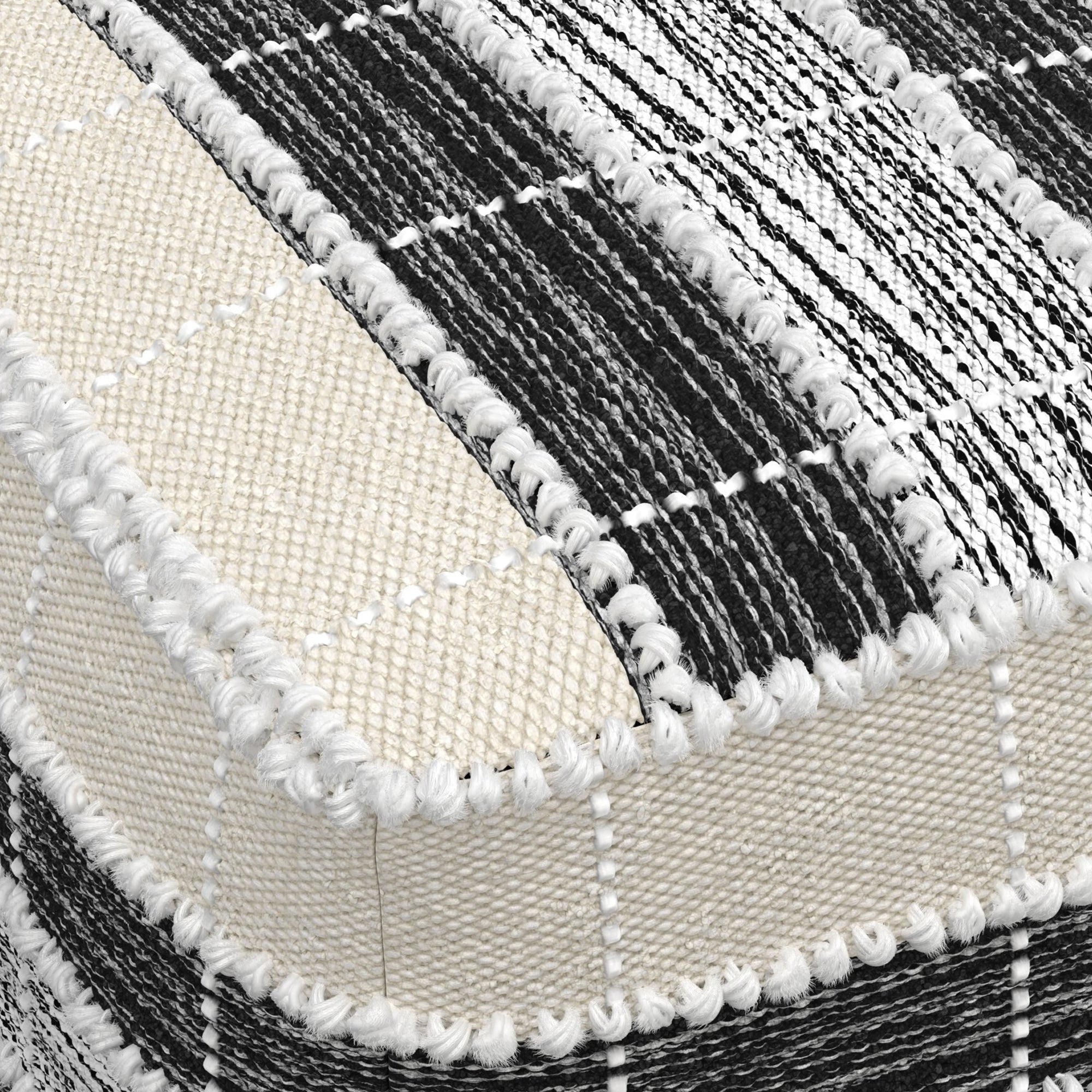 Barley Square Pouf