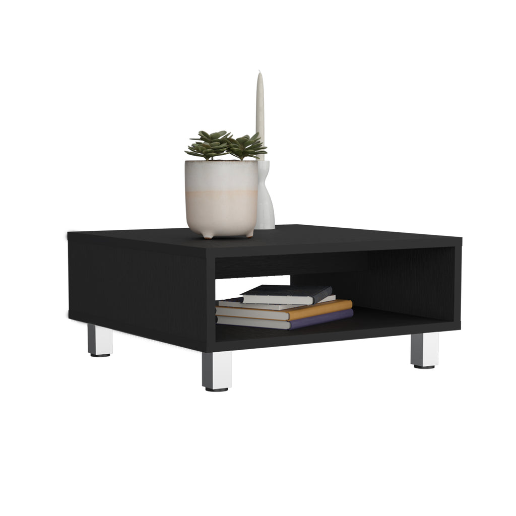 Coffee Table with 1 Shelf and 4 Legs