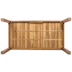 TOPMAX Patio Wooden Dining Table, Outdoor 67"L Rectangular Table