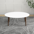 Ada Mid Century Modern Solid Wood Dining Table