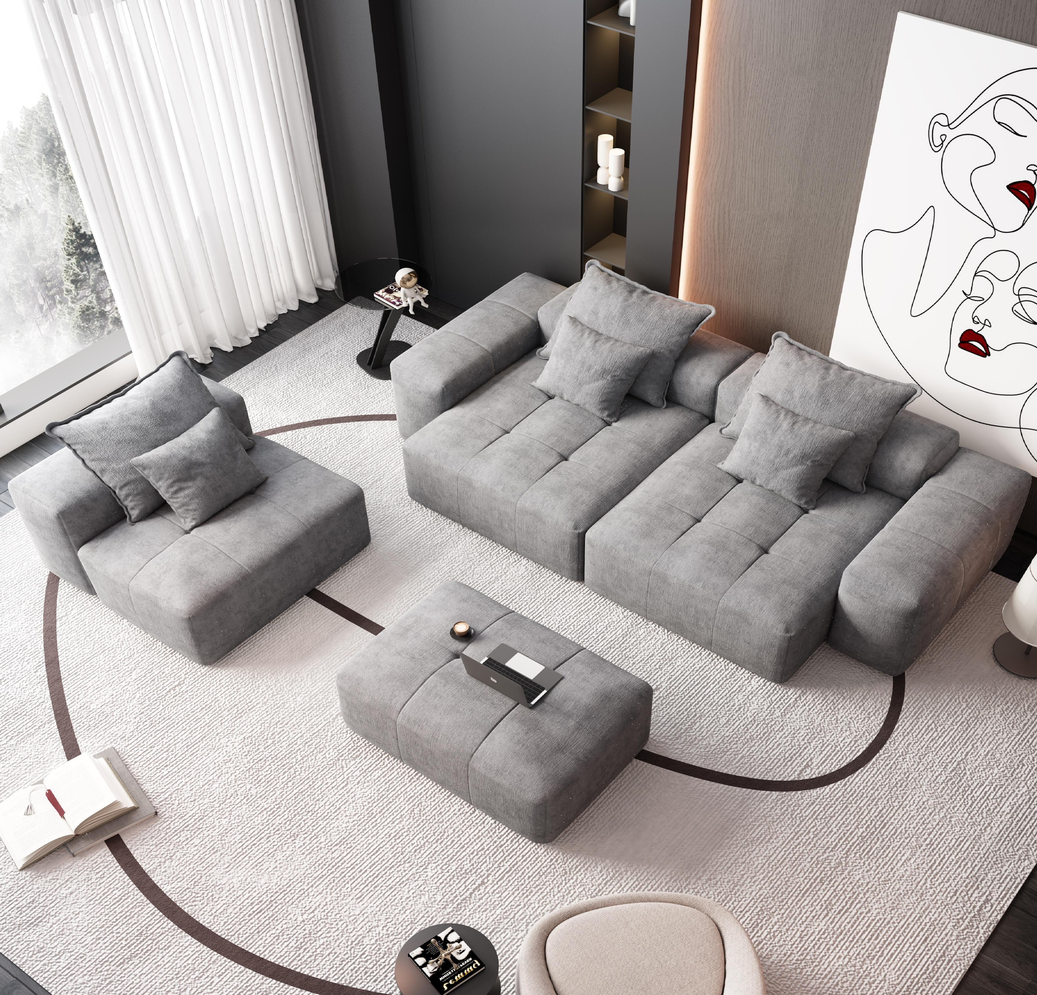 Modern Oversized Modular Sectional Sofa