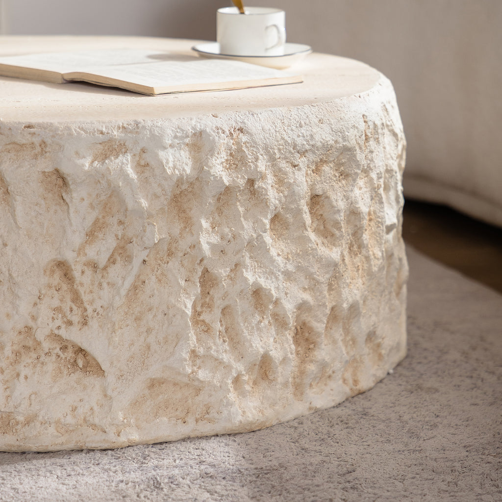 MgO Mid-Century Round Centre Coffee Table