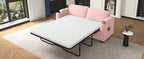 72.8" Corduroy Sleeper Sofa Loveseat