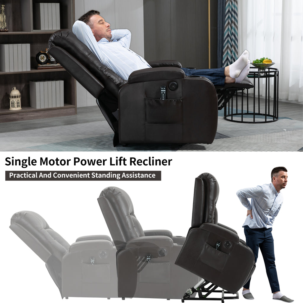 Infinite Position Power Lift Recliner Chair for Elderly