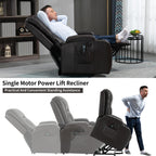Infinite Position Power Lift Recliner Chair for Elderly