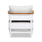 Rhodes 29" Upholstered Teak & Aluminum Patio Arm Chair