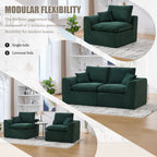 United We Win Modular Sectional Sofa - Comfy Cloud 2 Seater