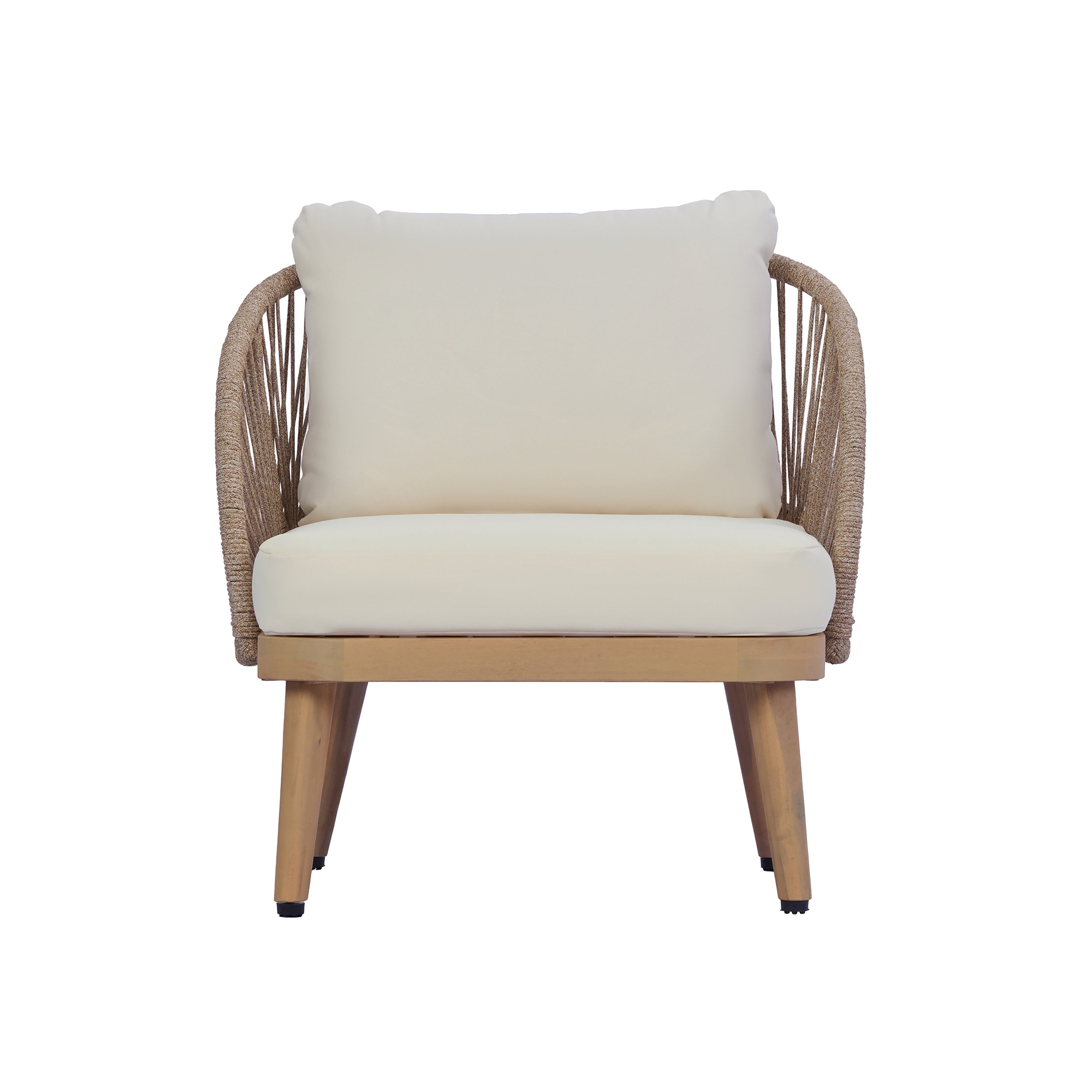 4-Piece Acacia Wood Patio Seating Set