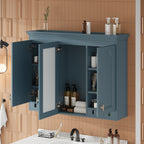 35 Inch Wall-Mount All-in-One Mirror Cabinet