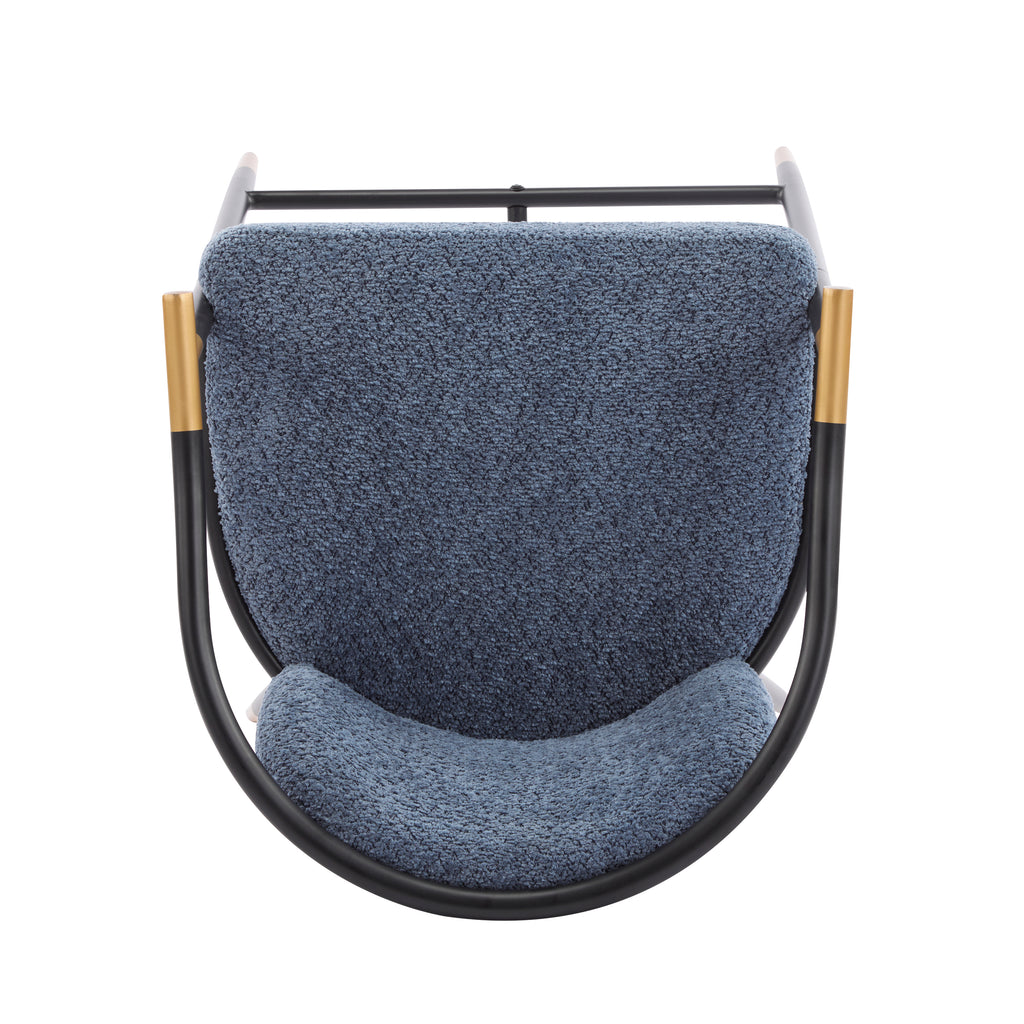 26" H Upholstered Counter Stool Set of 2 - Navy