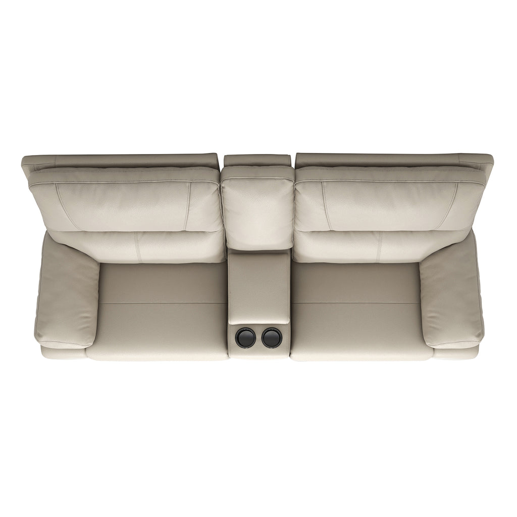 Malibu 79" Modern Power Motion 3-Piece Reclining Loveseat Sofa with Cup Holders